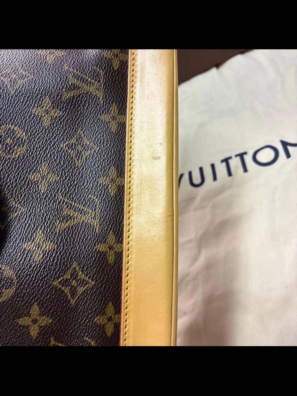 Louis Vuitton Monogram Alma PM Satchel in Brown and Natural Vachetta